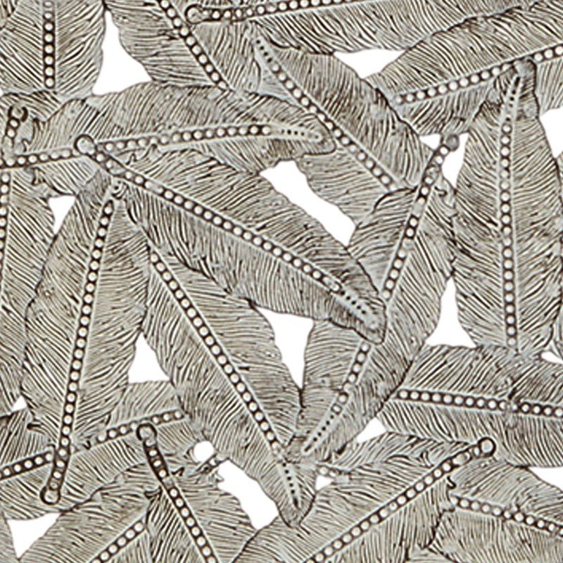 Rossi Textured Feather 3 - piece Metal Disc Wall Decor Set - Blue - Quahog Bay Bedding