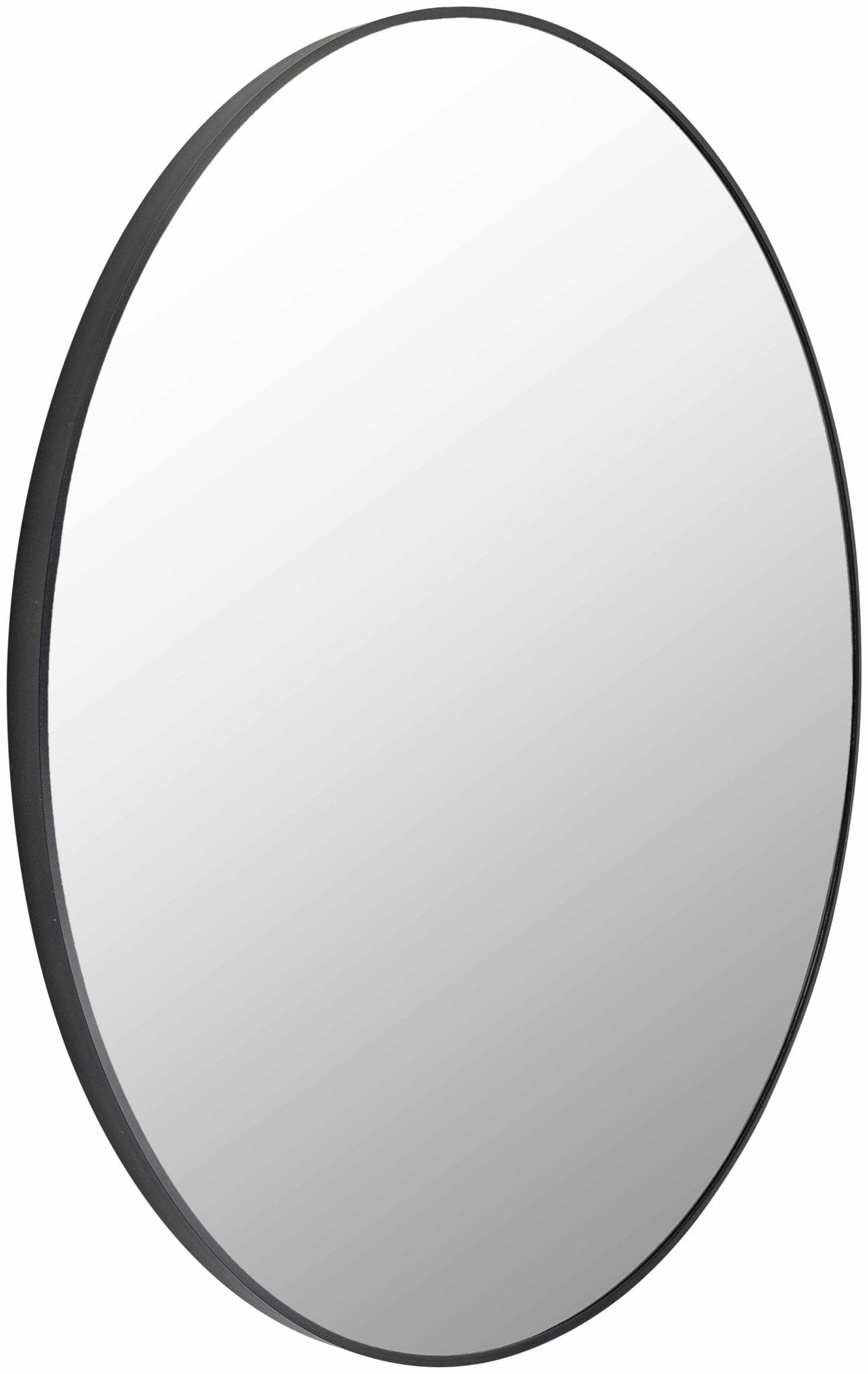 Round Mirror with Black Aluminum Frame - Quahog Bay Bedding