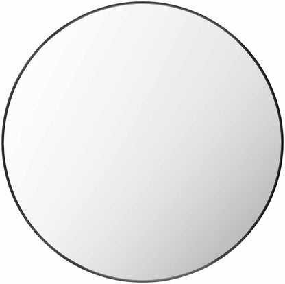 Round Mirror with Black Aluminum Frame - Quahog Bay Bedding