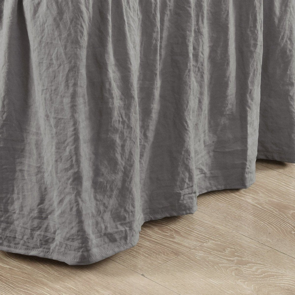 Ruched Ruffle Elastic Easy Wrap Around Bed Skirt - Quahog Bay Bedding