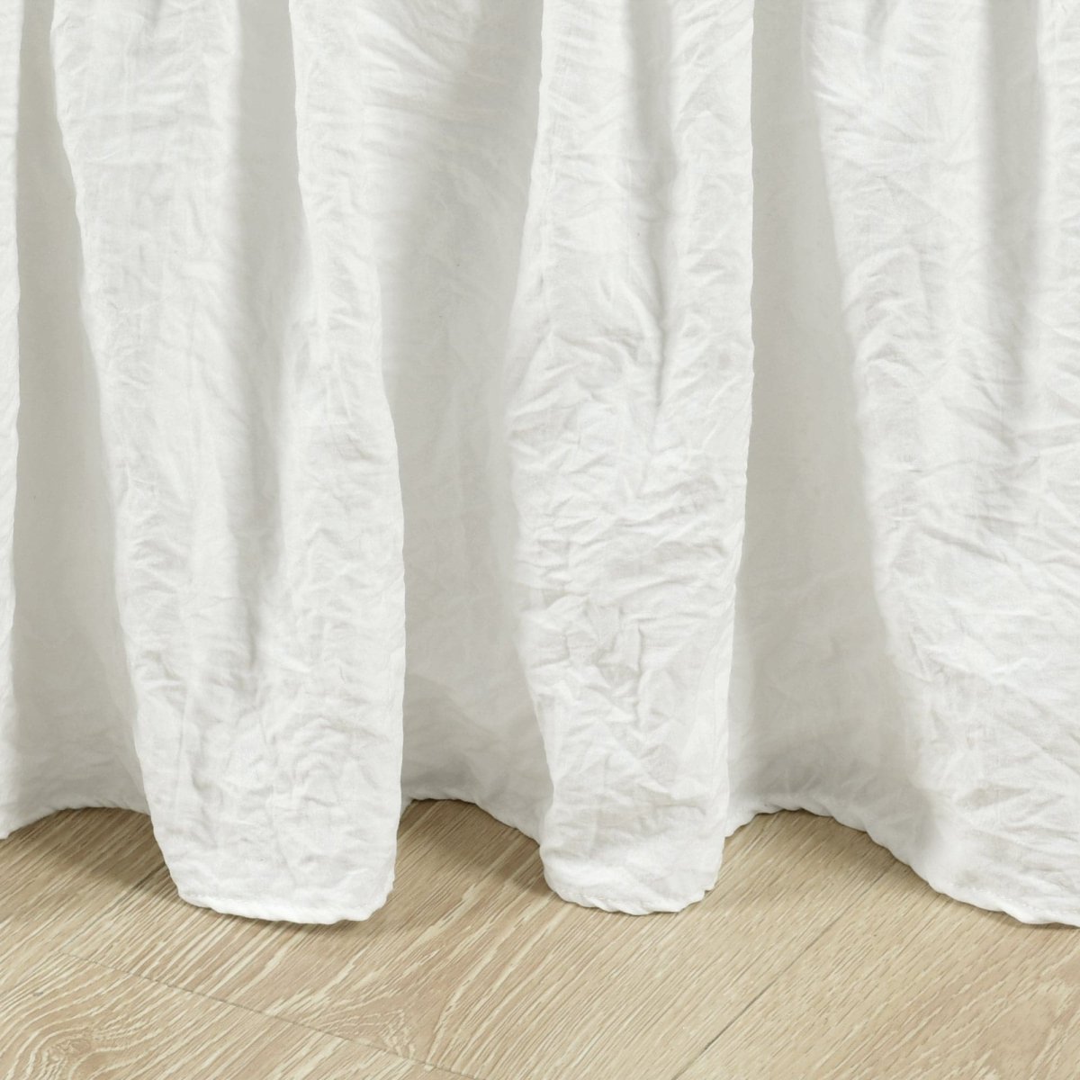 Ruched Ruffle Elastic Easy Wrap Around Bed Skirt - Quahog Bay Bedding