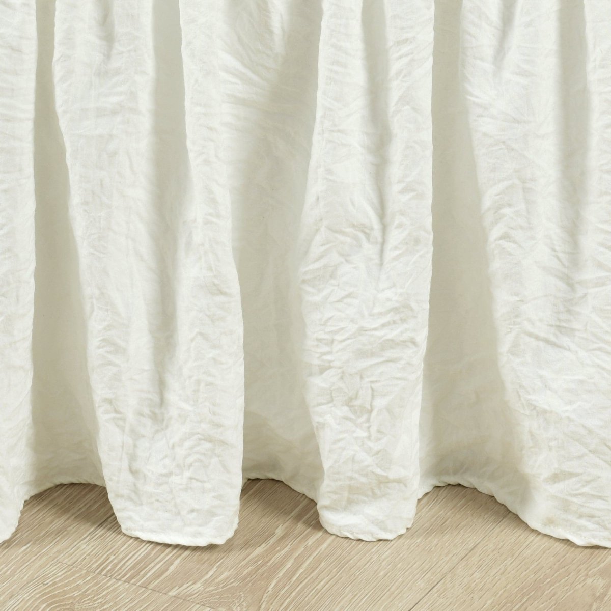 Ruched Ruffle Elastic Easy Wrap Around Bed Skirt - Quahog Bay Bedding