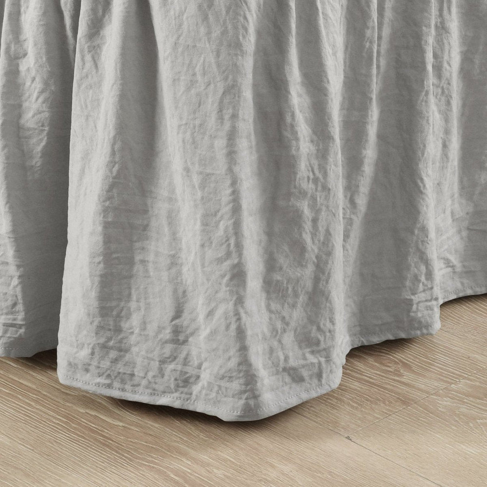 Ruched Ruffle Elastic Easy Wrap Around Bed Skirt - Quahog Bay Bedding