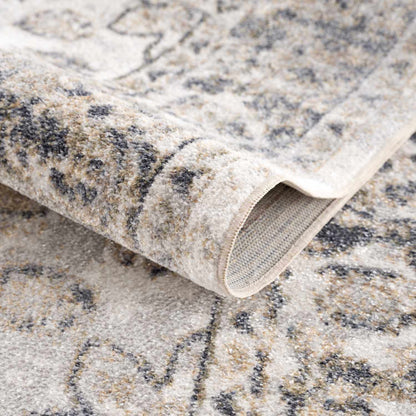 Rudo Beige Flat Pile Washable Rug - Quahog Bay Bedding