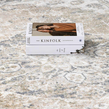 Rudo Beige Flat Pile Washable Rug - Quahog Bay Bedding