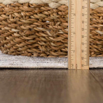 Rudo Beige Flat Pile Washable Rug - Quahog Bay Bedding