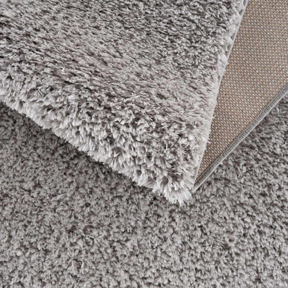 Lunaro Gray Subtle Wavy Abstract Modern Minimalist Polyester Machine Woven Area Rug - Clearance