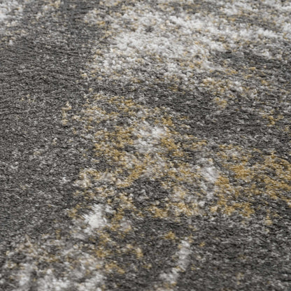 Liveree Gray Abstract Area Rug - Promo