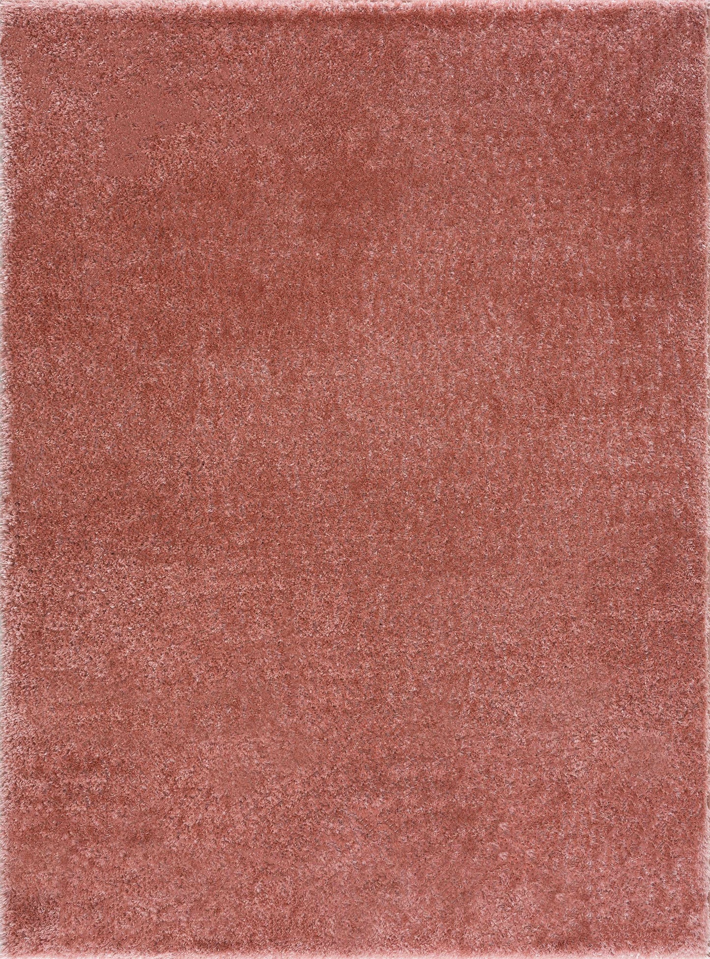 Rosava Dusty Pink Subtle Wavy Abstract Modern Minimalist Polyester Machine Woven Area Rug - Clearance