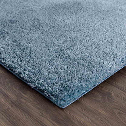 Heavenly Solid Blue Plush Rug - Clearance