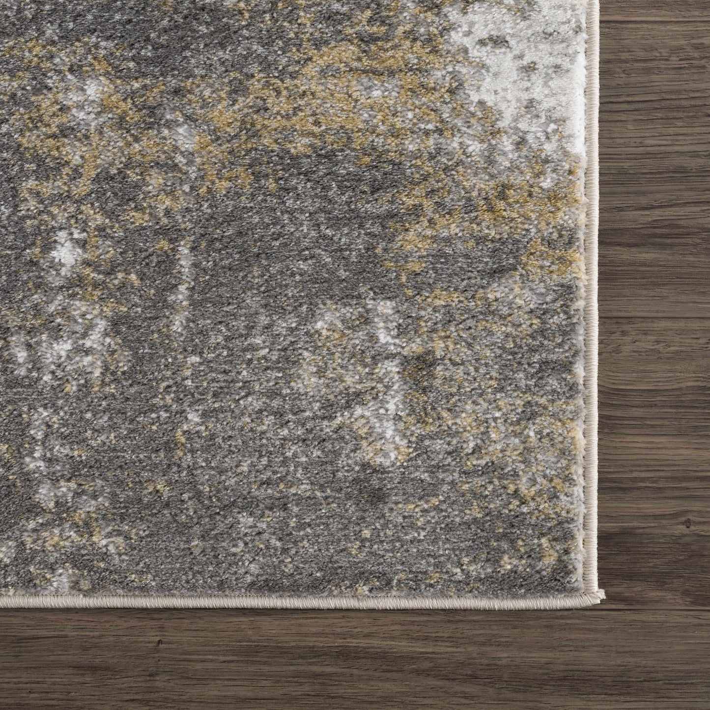 Liveree Gray Abstract Area Rug - Promo