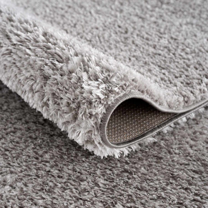 Lunaro Gray Subtle Wavy Abstract Modern Minimalist Polyester Machine Woven Area Rug - Clearance