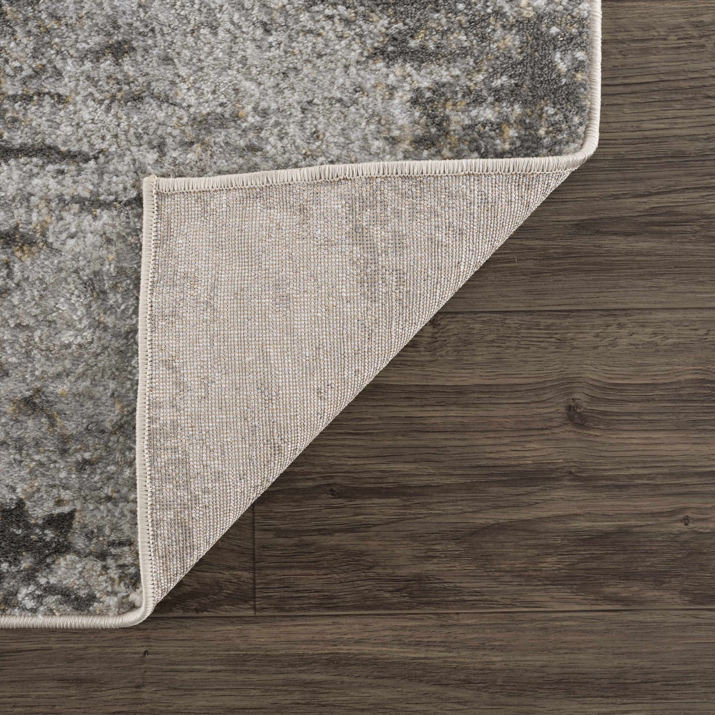 Liveree Gray Abstract Area Rug - Promo