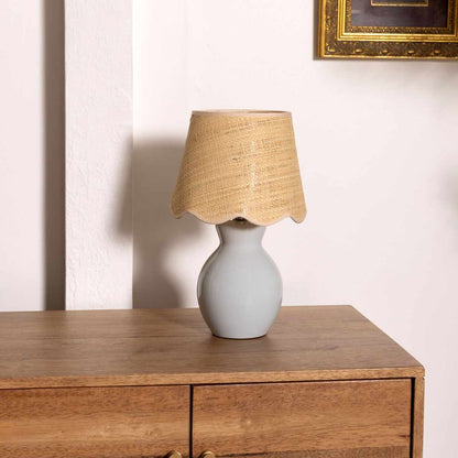 Salgareda Grey Ceramic Table Lamp - Quahog Bay Bedding