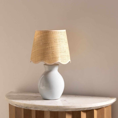 Salgareda Grey Ceramic Table Lamp - Quahog Bay Bedding