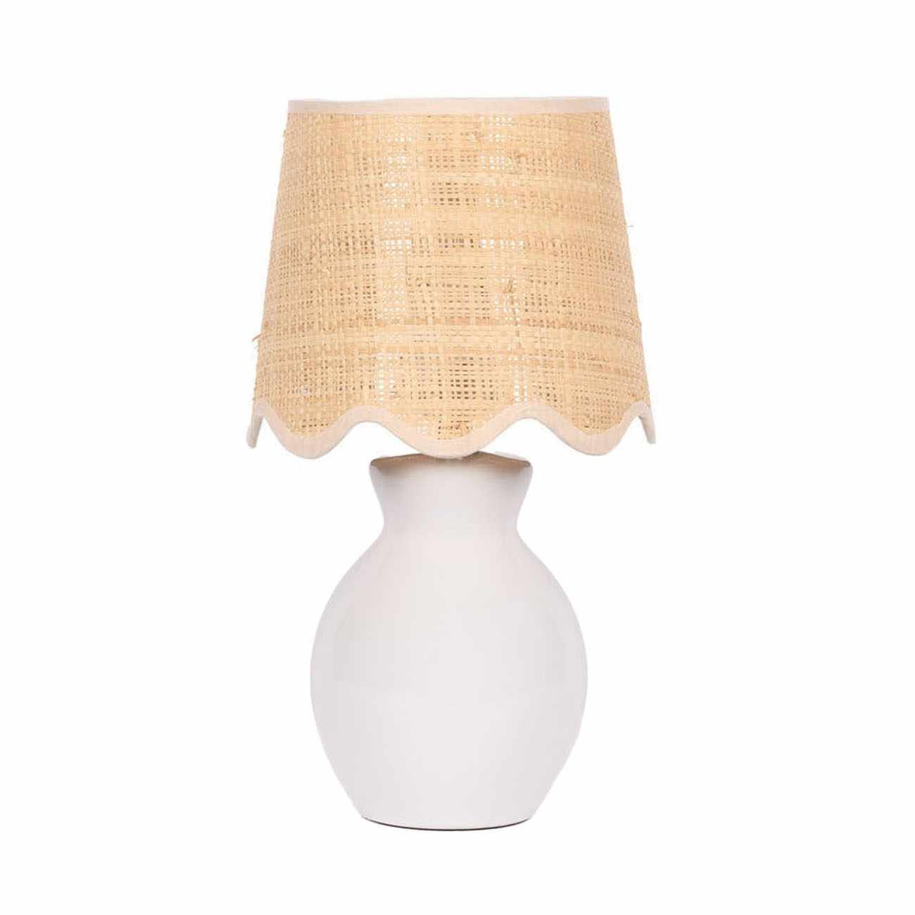 Salgareda White Ceramic Table Lamp - Quahog Bay Bedding
