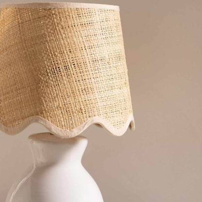 Salgareda White Ceramic Table Lamp - Quahog Bay Bedding