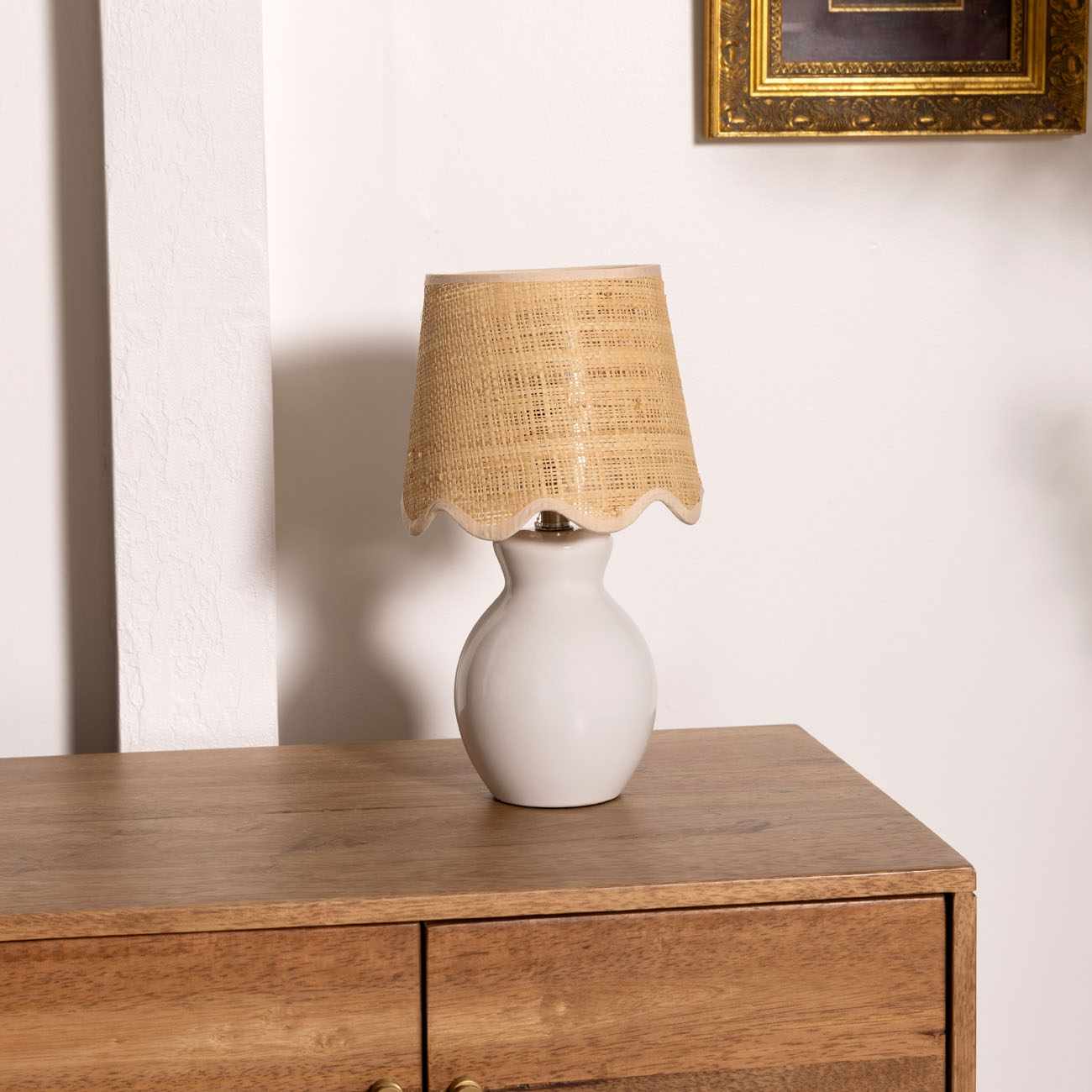 Salgareda White Ceramic Table Lamp - Quahog Bay Bedding
