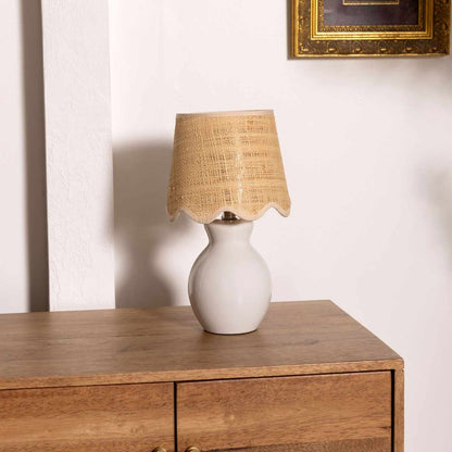 Salgareda White Ceramic Table Lamp - Quahog Bay Bedding