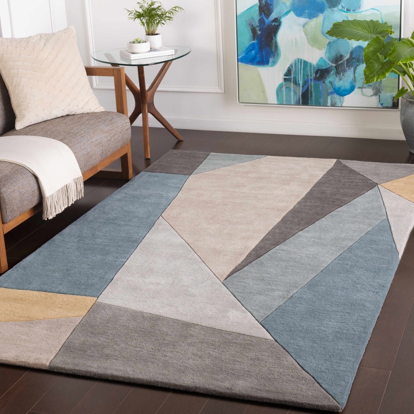 Salida Modern Wool Rug - Quahog Bay Bedding