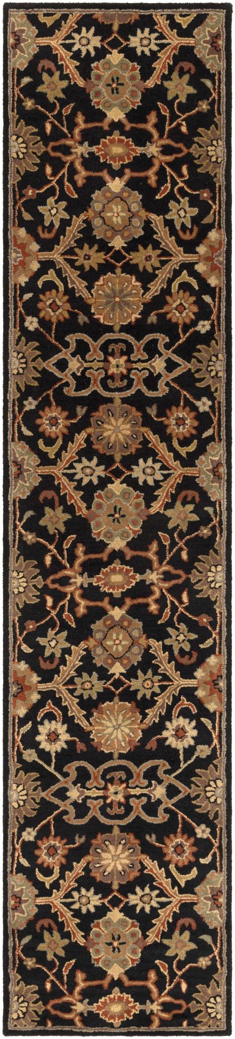 Salix Hand Tufted Black Wool Rug - Quahog Bay Bedding
