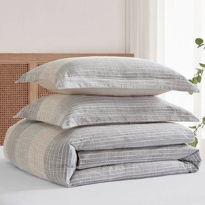 Sand Stripes Duvet/Comforter Set - Quahog Bay Bedding