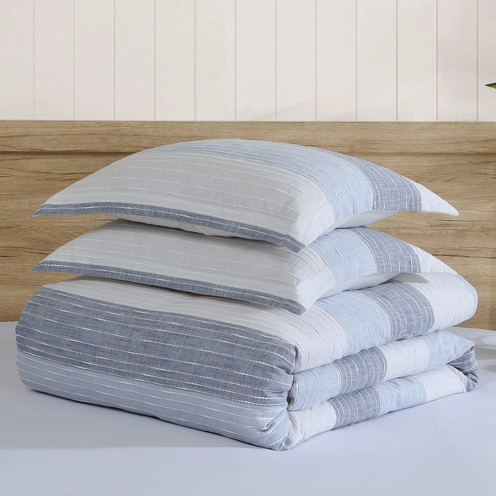 Sand Stripes Duvet/Comforter Set - Quahog Bay Bedding