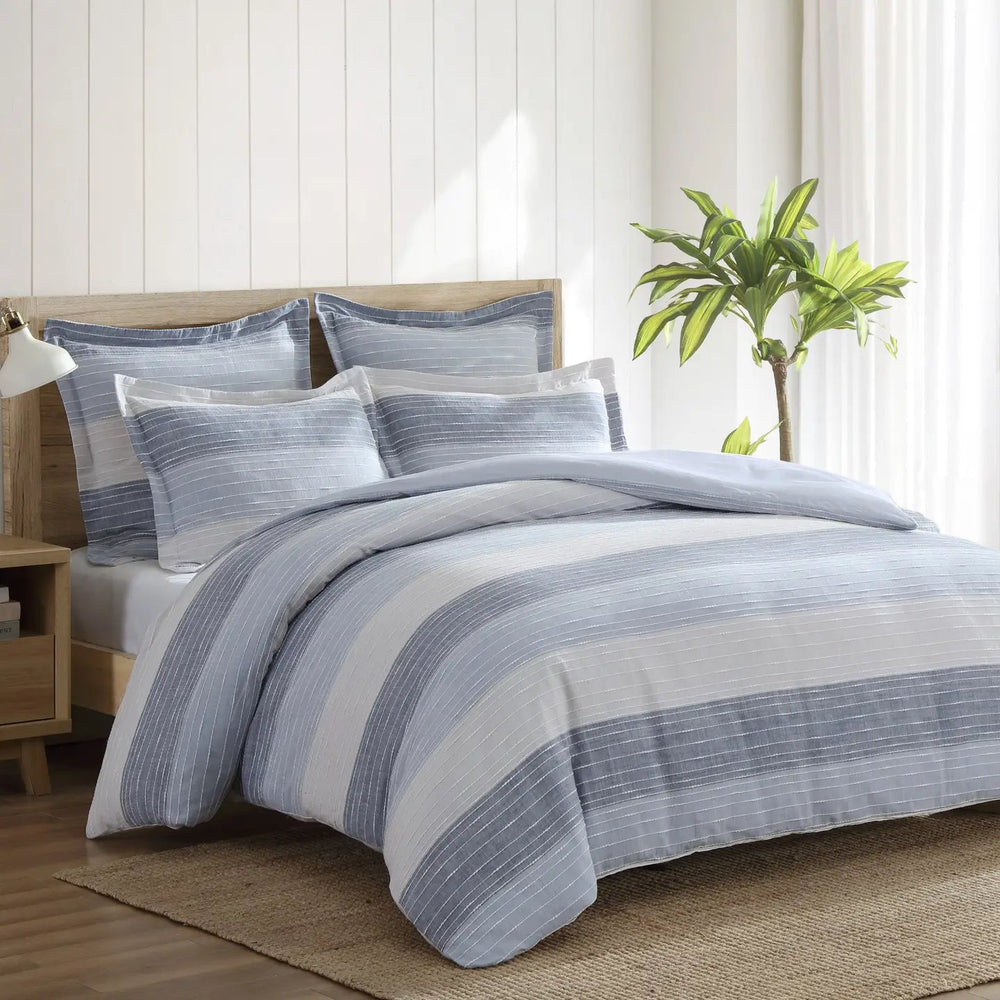 Sand Stripes Duvet/Comforter Set - Quahog Bay Bedding