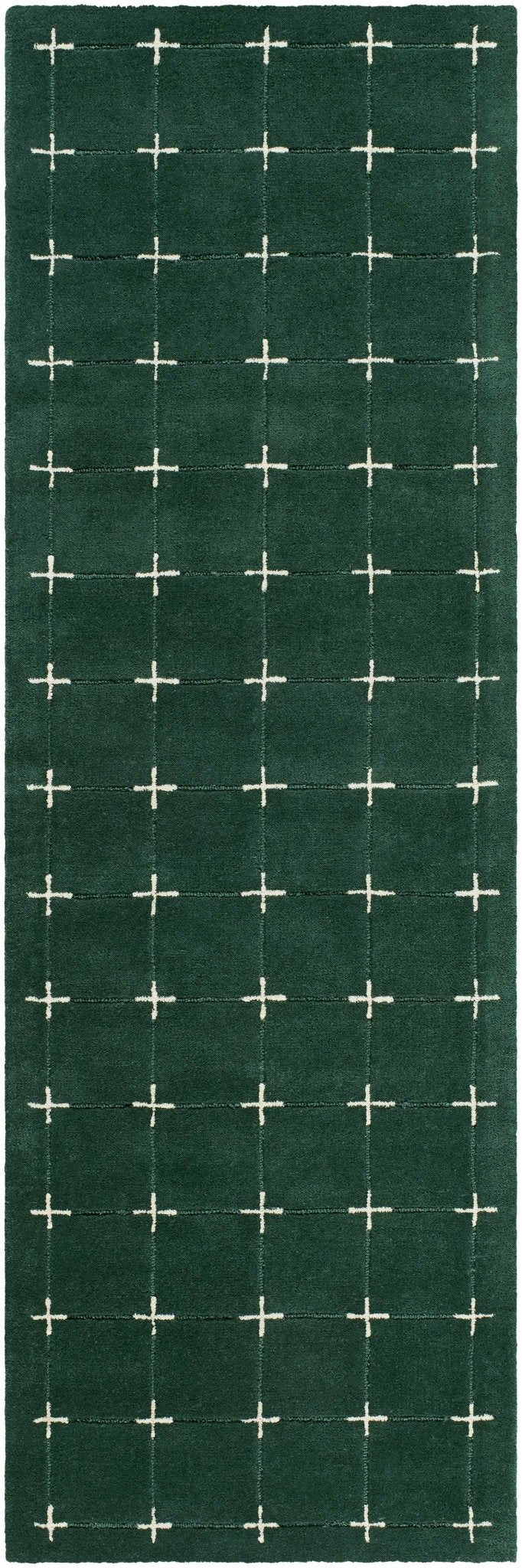 Sanvi Green Tufted Wool Area Rug - Quahog Bay Bedding