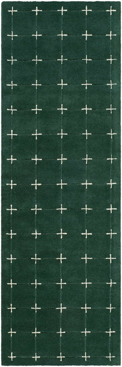 Sanvi Green Tufted Wool Area Rug - Quahog Bay Bedding