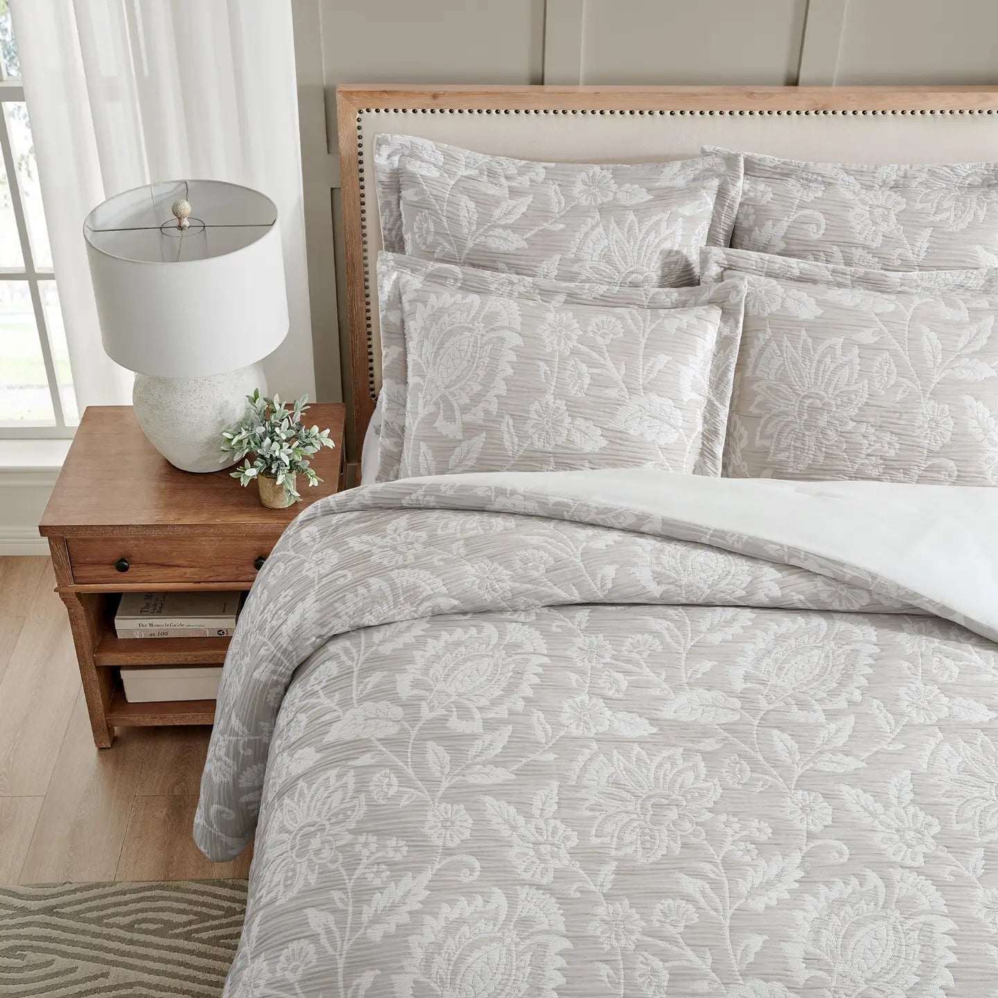 Sarrah Natural Comforter Set - Quahog Bay Bedding