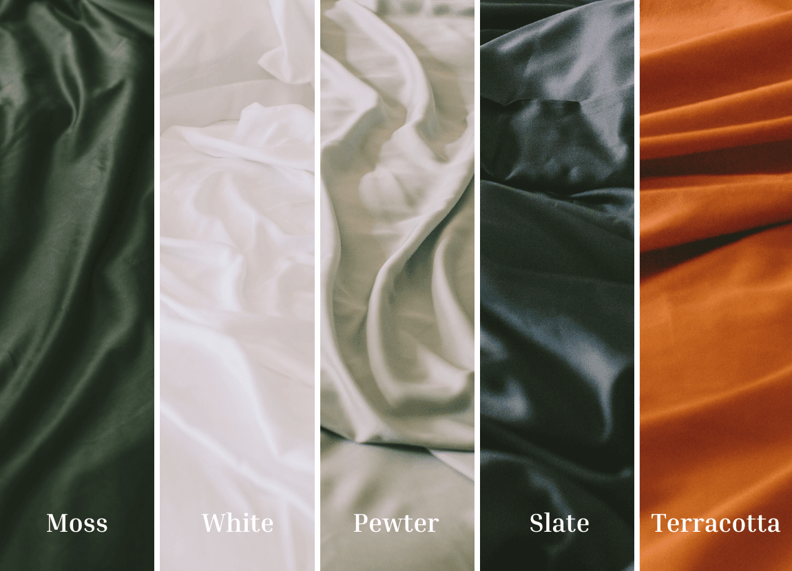 Sateen Organic Cotton Sheet Set + Pillowcases - Quahog Bay Bedding