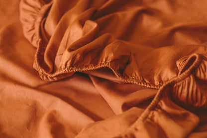 Sateen Organic Cotton Sheet Set + Pillowcases - Quahog Bay Bedding