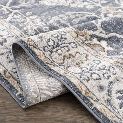 Scalby Demin & Cream Area Rug - Medium Pile - Quahog Bay Bedding