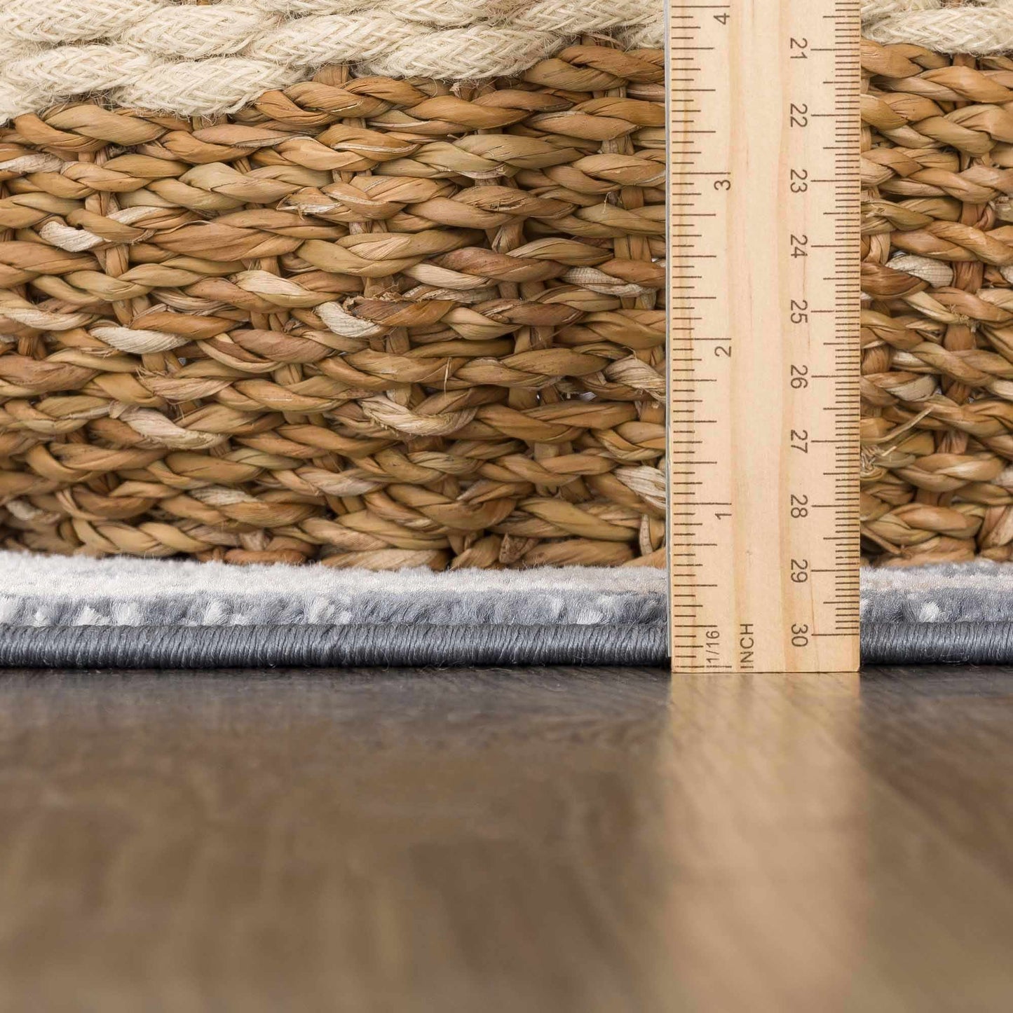 Scalby Demin & Cream Area Rug - Medium Pile - Quahog Bay Bedding