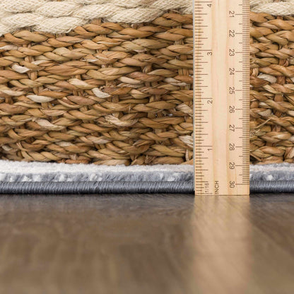 Scalby Demin & Cream Area Rug - Medium Pile - Quahog Bay Bedding