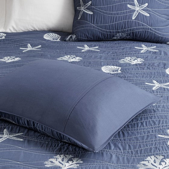 Nautical Bedding Ensembles King Size - Navy Seaside