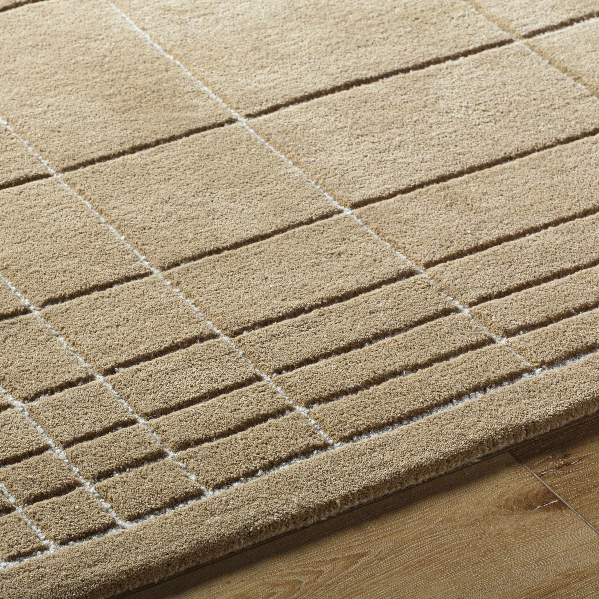 Sedna Brown Wool Area Rug - Quahog Bay Bedding
