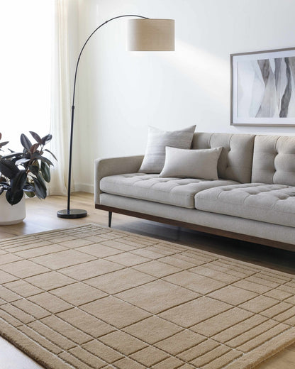 Sedna Brown Wool Area Rug - Quahog Bay Bedding