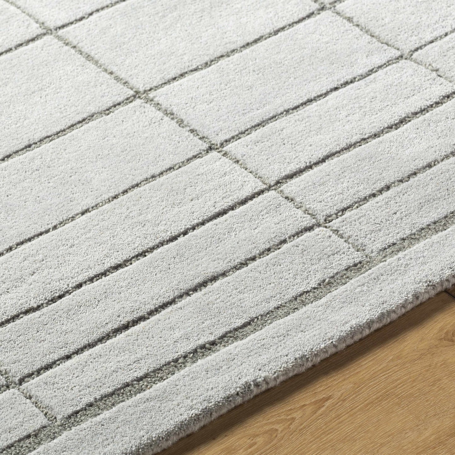 Sedna Gray Wool Area Rug - Quahog Bay Bedding