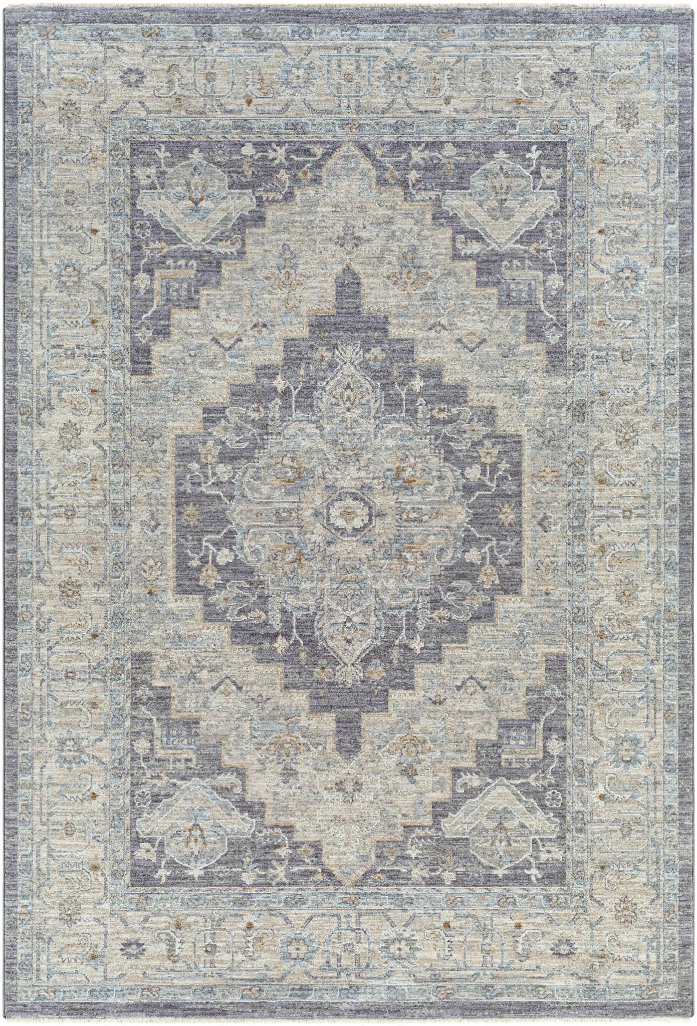 Sema Blue Medallion Rug - Clearance - Quahog Bay Bedding