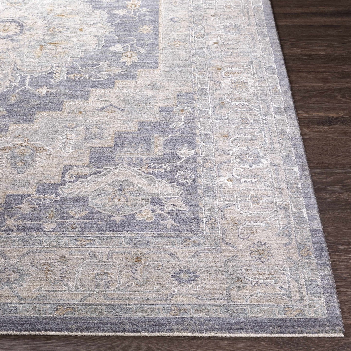 Sema Blue Medallion Rug - Clearance - Quahog Bay Bedding