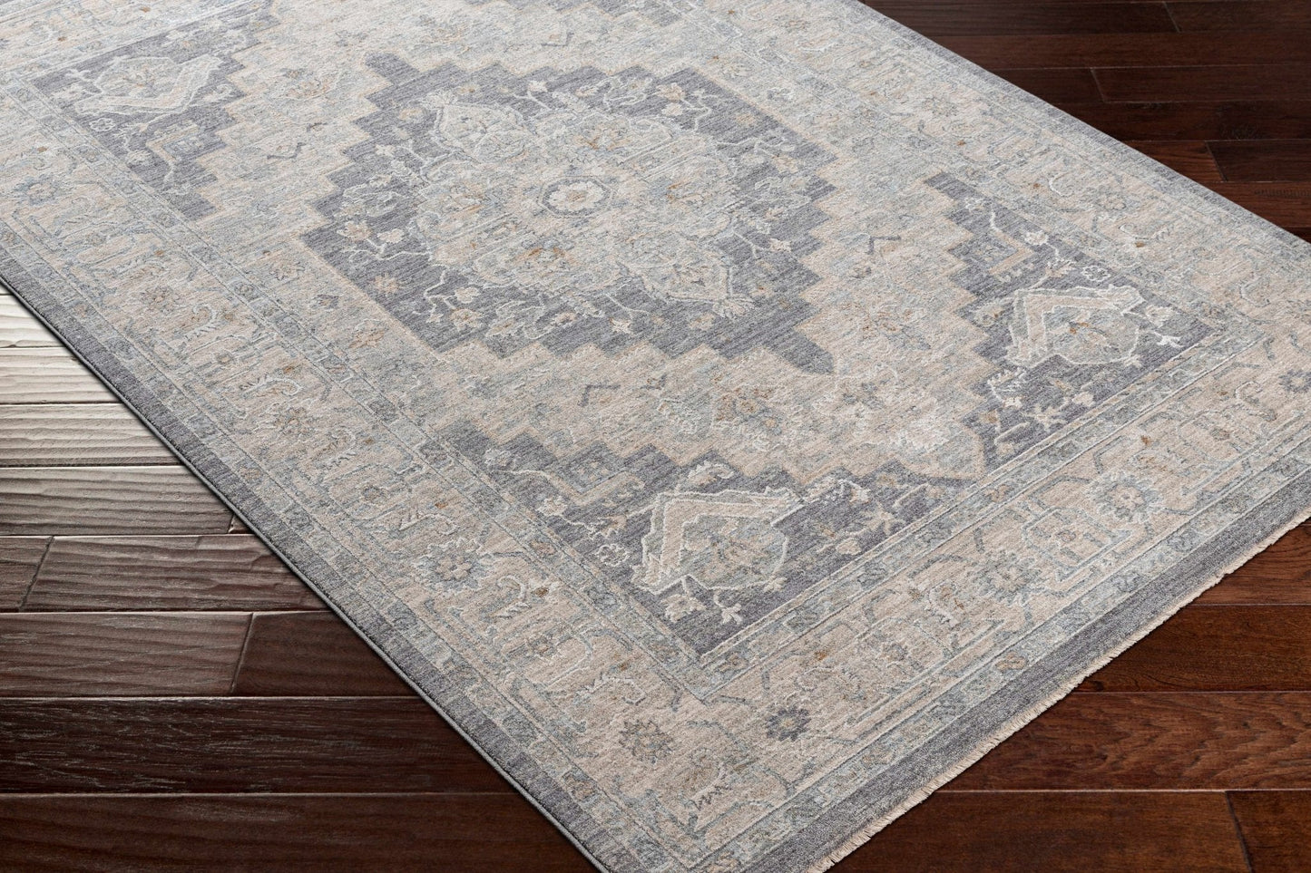 Sema Blue Medallion Rug - Clearance - Quahog Bay Bedding
