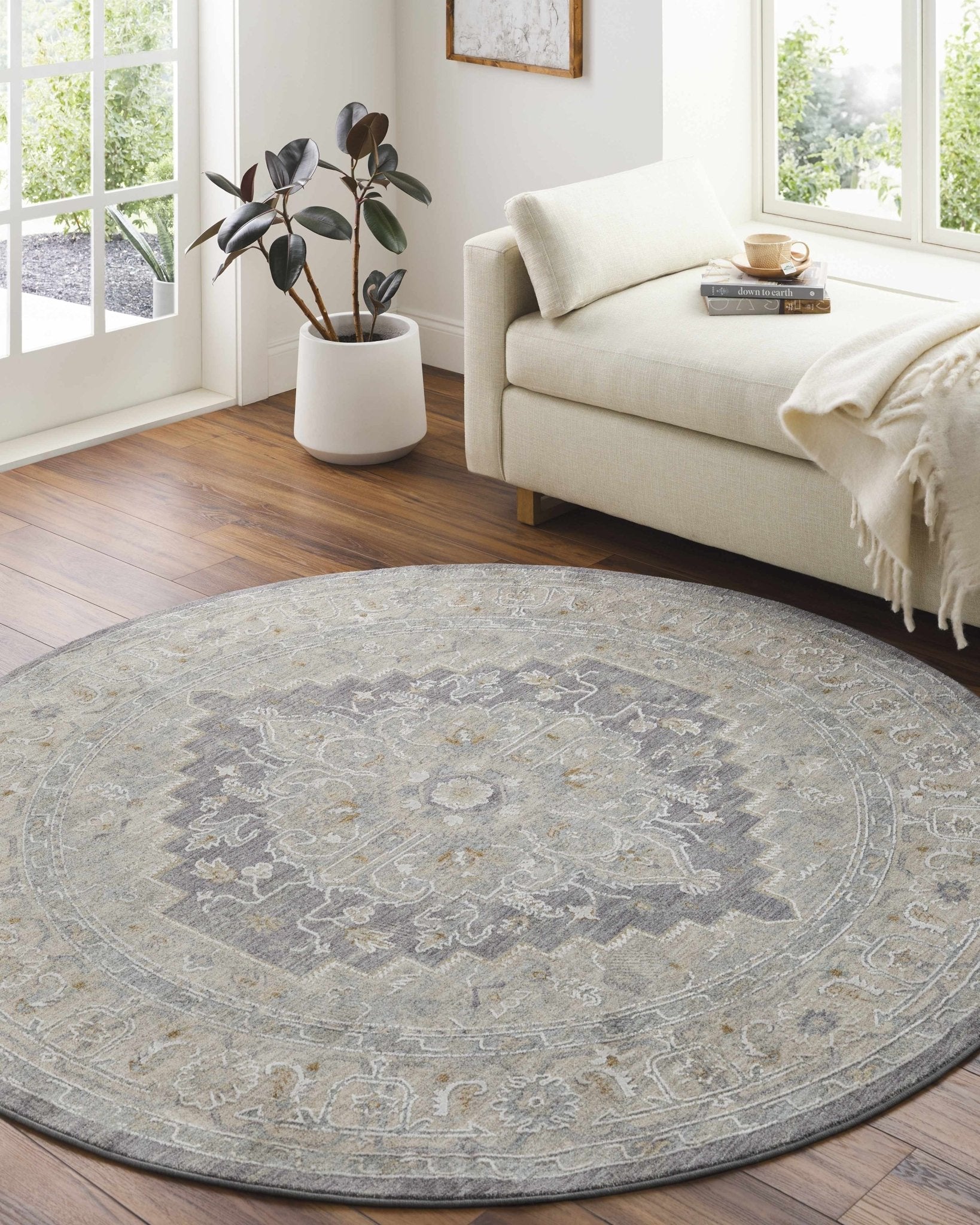 Sema Blue Medallion Rug - Clearance - Quahog Bay Bedding