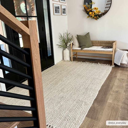Senneterre Bleached Jute Rug - Quahog Bay Bedding