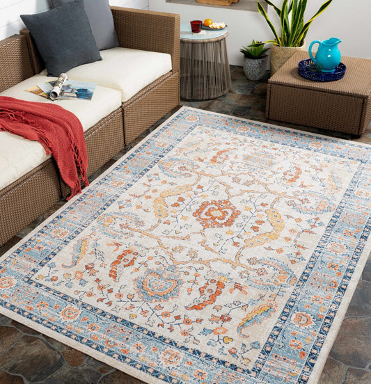 Shafter Traditional Outdoor Area Rug - Quahog Bay Bedding