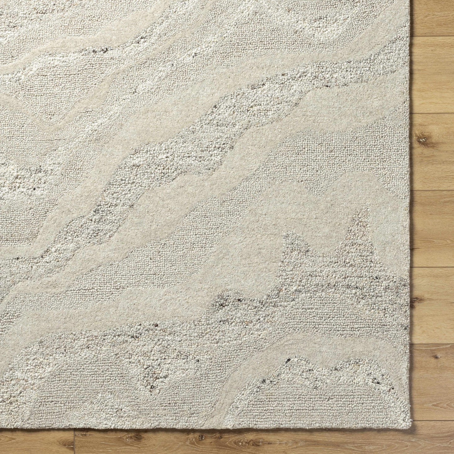 Siani Cream Wool Area Rug - Quahog Bay Bedding
