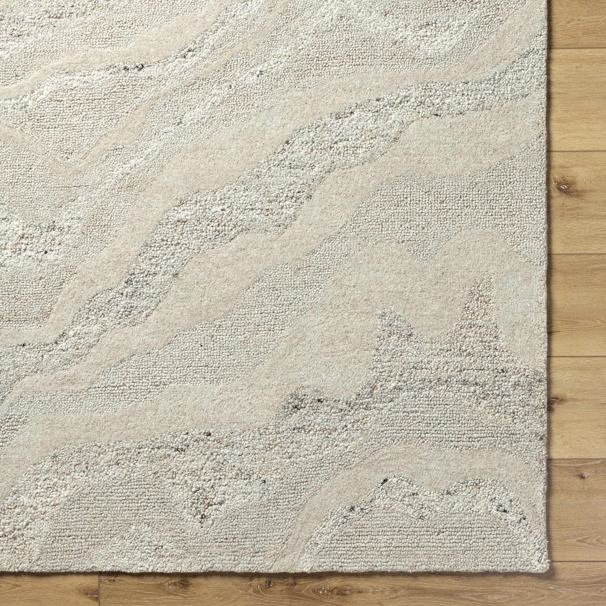 Siani Cream Wool Area Rug - Quahog Bay Bedding
