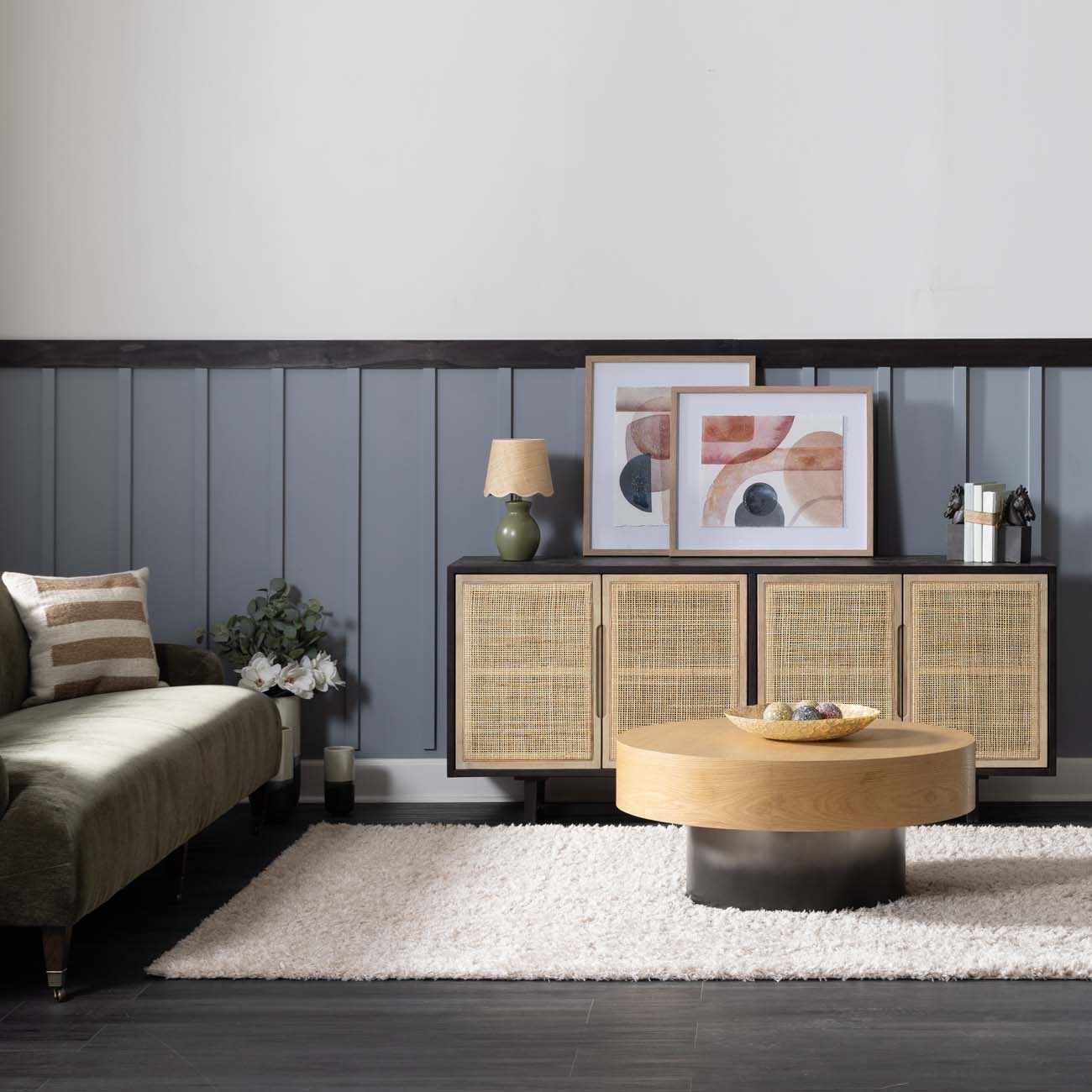 Siari Solid Oatmeal Shag Rug - Quahog Bay Bedding