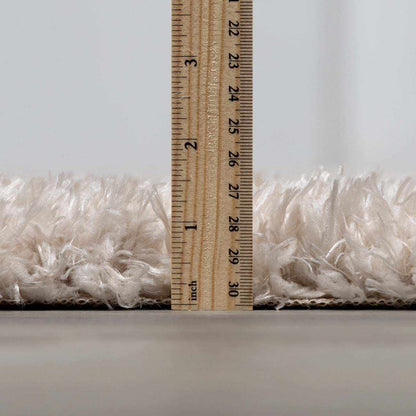 Siari Solid Oatmeal Shag Rug - Quahog Bay Bedding